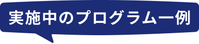 実施中のプログラム一例