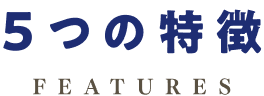 5つの特徴